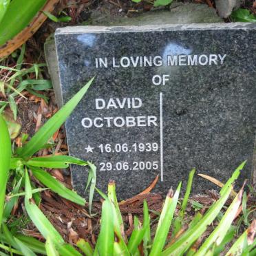 OCTOBER David 1939-2005