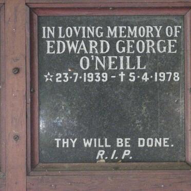 O'NEILL Edward George 1939-1978