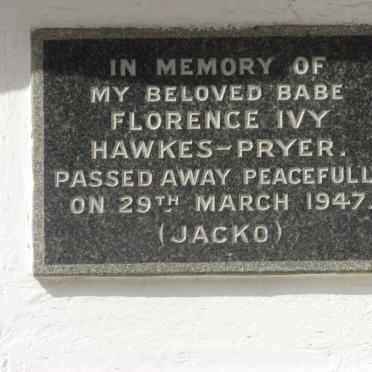 PRYER Florence Ivy, HAWKES -1947