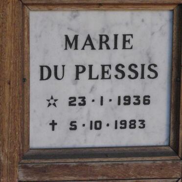 PLESSIS Marie, du 1936-1983
