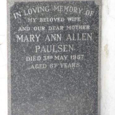 PAULSEN Mary Ann Allen -1957