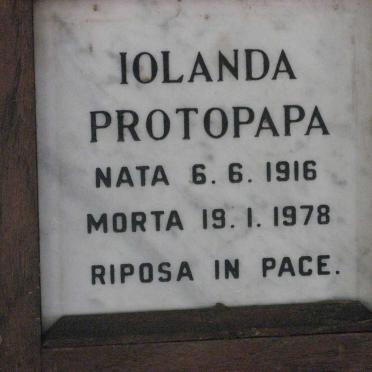 PROTOPAPA Iolanda 1916-1978