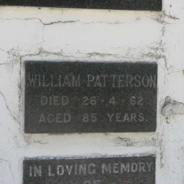 PATTERSON William -1962