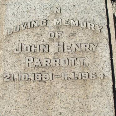 PARROTT John Henry 1891-1964
