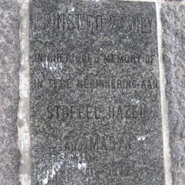 PRINSLOO Stoffel -1972 :: PRINSLOO Hazel -1972 :: PRINSLOO Maryn -1972