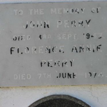 PERRY John -1943 &amp; Florence Annie -1974