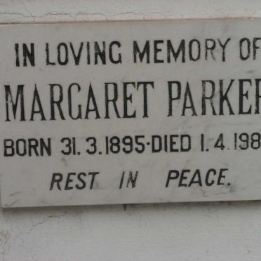 PARKER Margaret 1895-1989