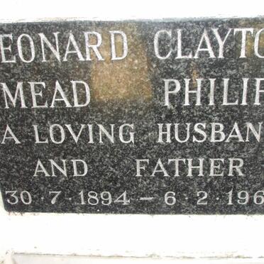 PHILIP Leonard Clayton Mead 1894-1966