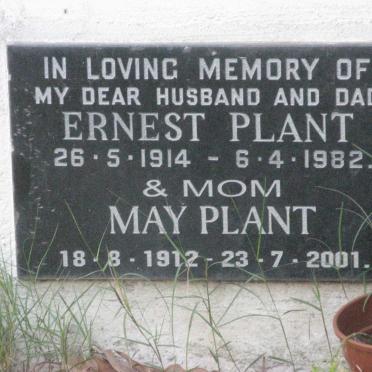 PLANT Ernest 1914-1982 &amp; May 1912-2001