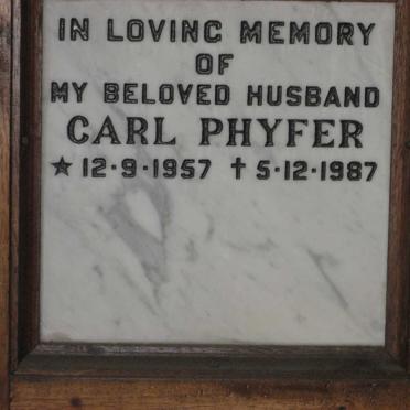 PHYFER Carl 1957-1987