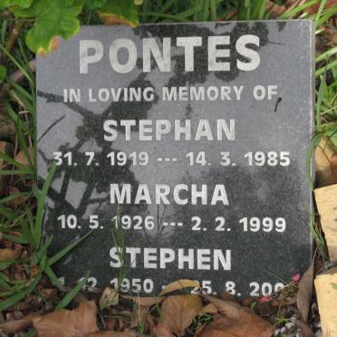 PONTES Stephan 1919-1985 &amp; Marcha 1926-1999 :: PONTES Stephen 1950-200?
