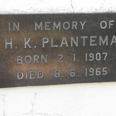 PLANTEMA H.K. 1907-1965