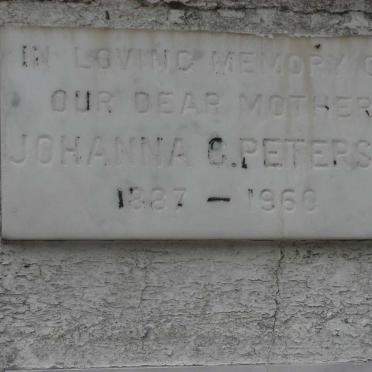 PETERSEN Johanna C. 1887-1960