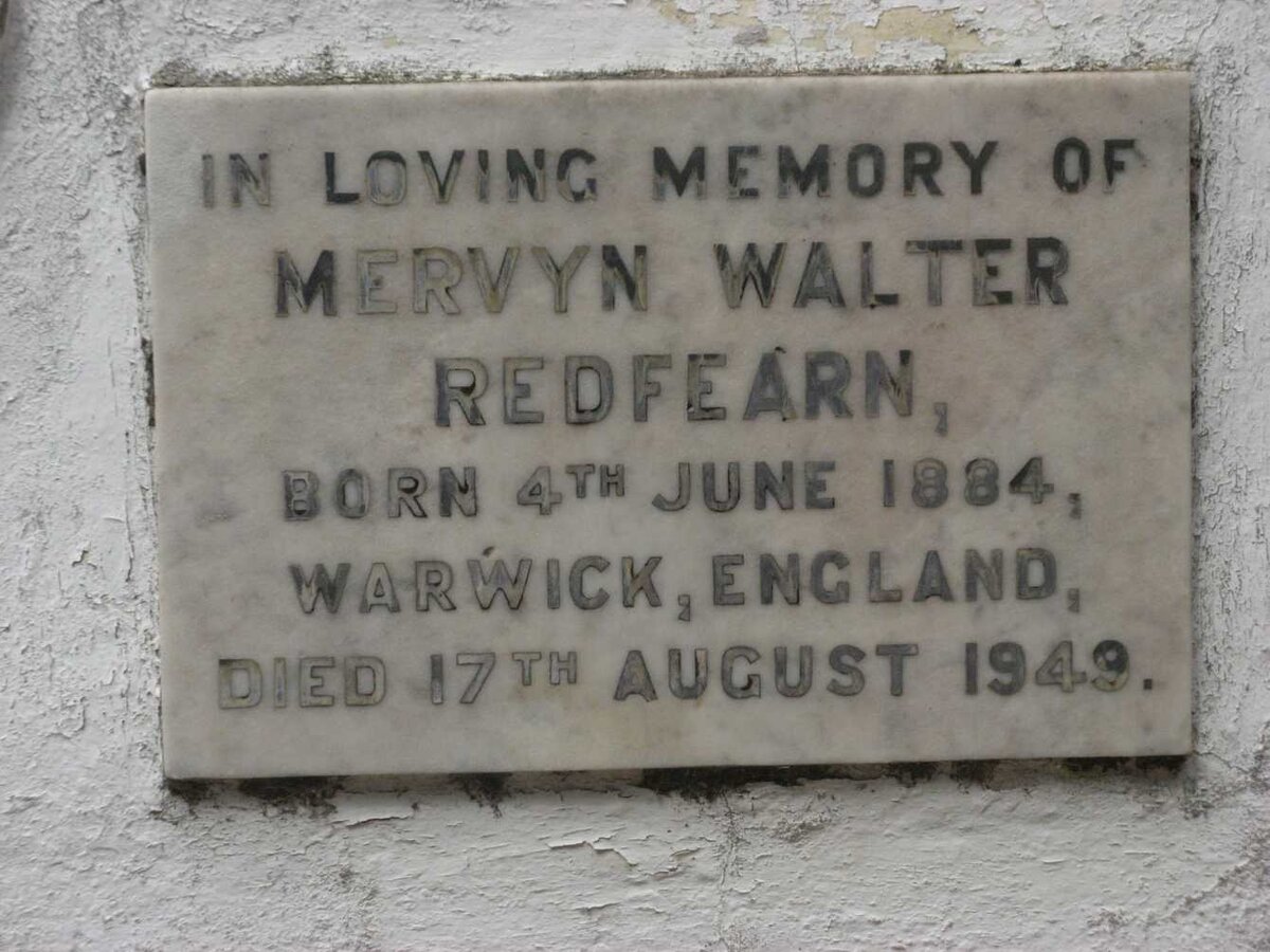 REDFEARN Mervyn Walter 1884-1949
