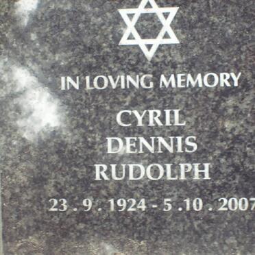 RUDOLPH Cyril Dennis 1924-2007