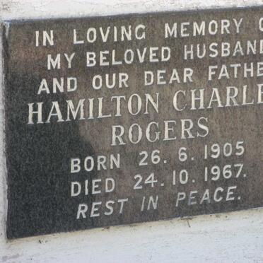 ROGERS Hamilton Charles 1905-1967