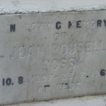 ROSS Jean Rousell 1897-1965