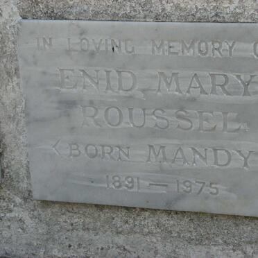 ROUSSEL Enid Mary nee MANDY 1891-1975