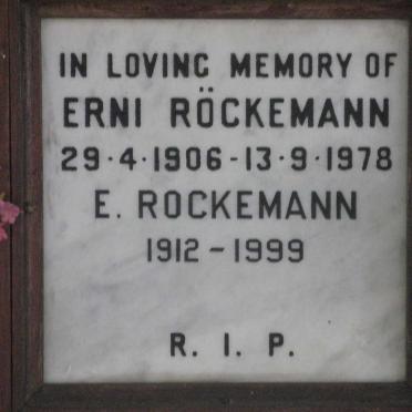 ROCKEMANN Erni 1906-1978 &amp; E. 1912-1999