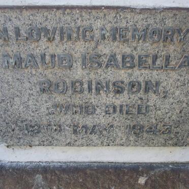 ROBINSON Maud Isabella -1943