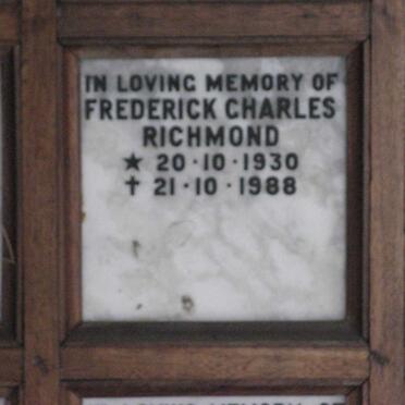 RICHMOND Frederick Charles 1930-1988