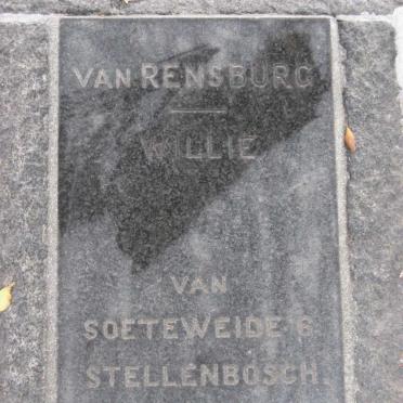 RENSBURG Willie, van