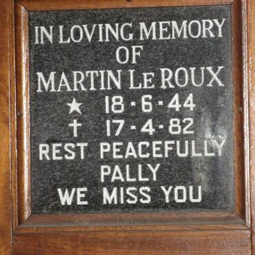 ROUX Martin, le 1944-1982