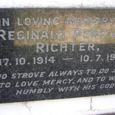 RICHTER Reginald Percival 1914-1963
