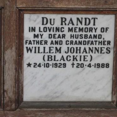 RANDT Willem Johannes, du 1929-1988