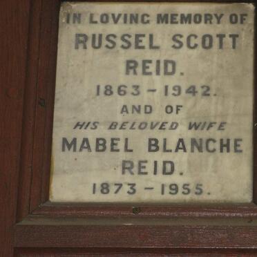 REID Russel Scott 1863-1942 &amp; Mabel Blanche 1873-1955
