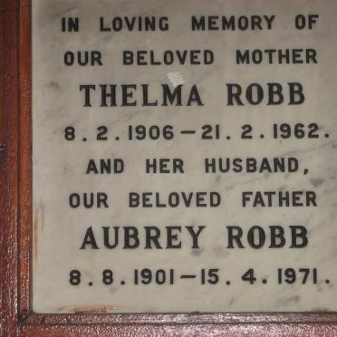 ROBB Aubrey 1901-1971 &amp; Thelma 1906-1962