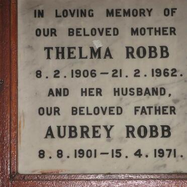 ROBB Aubrey 1901-1971 &amp; Thelma 1906-1962
