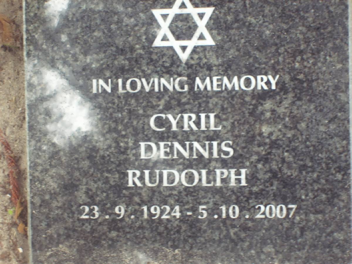 RUDOLPH Cyril Dennis 1924-2007