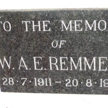 REMMERS W.A.E. 1911-1966