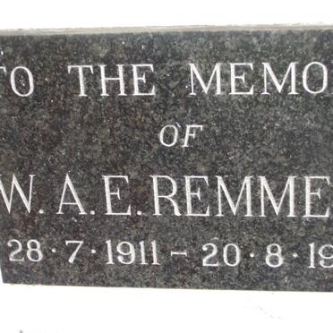 REMMERS W.A.E. 1911-1966
