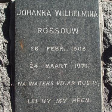 ROSSOUW Johanna Wilhelmina 1908-1971