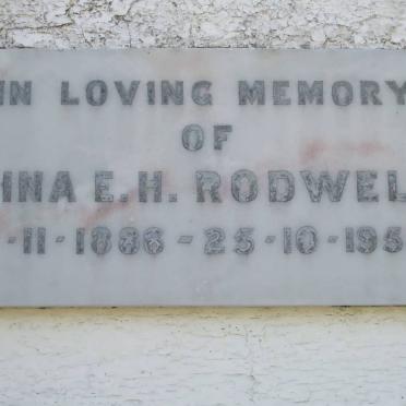 RODWELL Tina E.H. 1886-1959