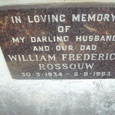 ROSSOUW William Frederick 1934-1983