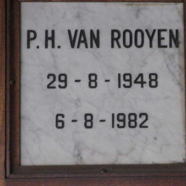 ROOYEN P.H., van 1948-1982