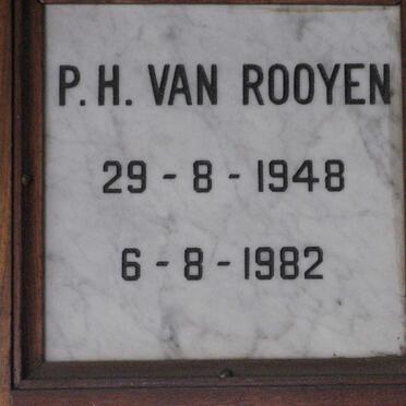 ROOYEN P.H., van 1948-1982