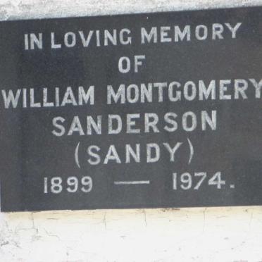 SANDERSON William Montgomery 1899-1974