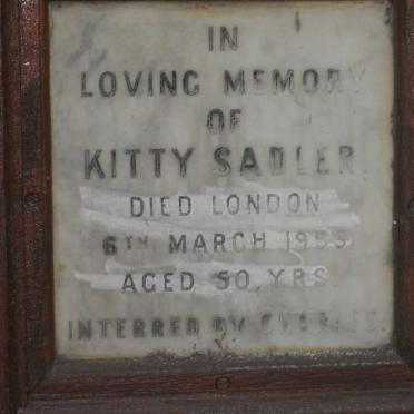 SADLER Kitty -1953