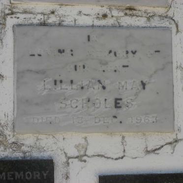 SCHOLES Lillian May -1963