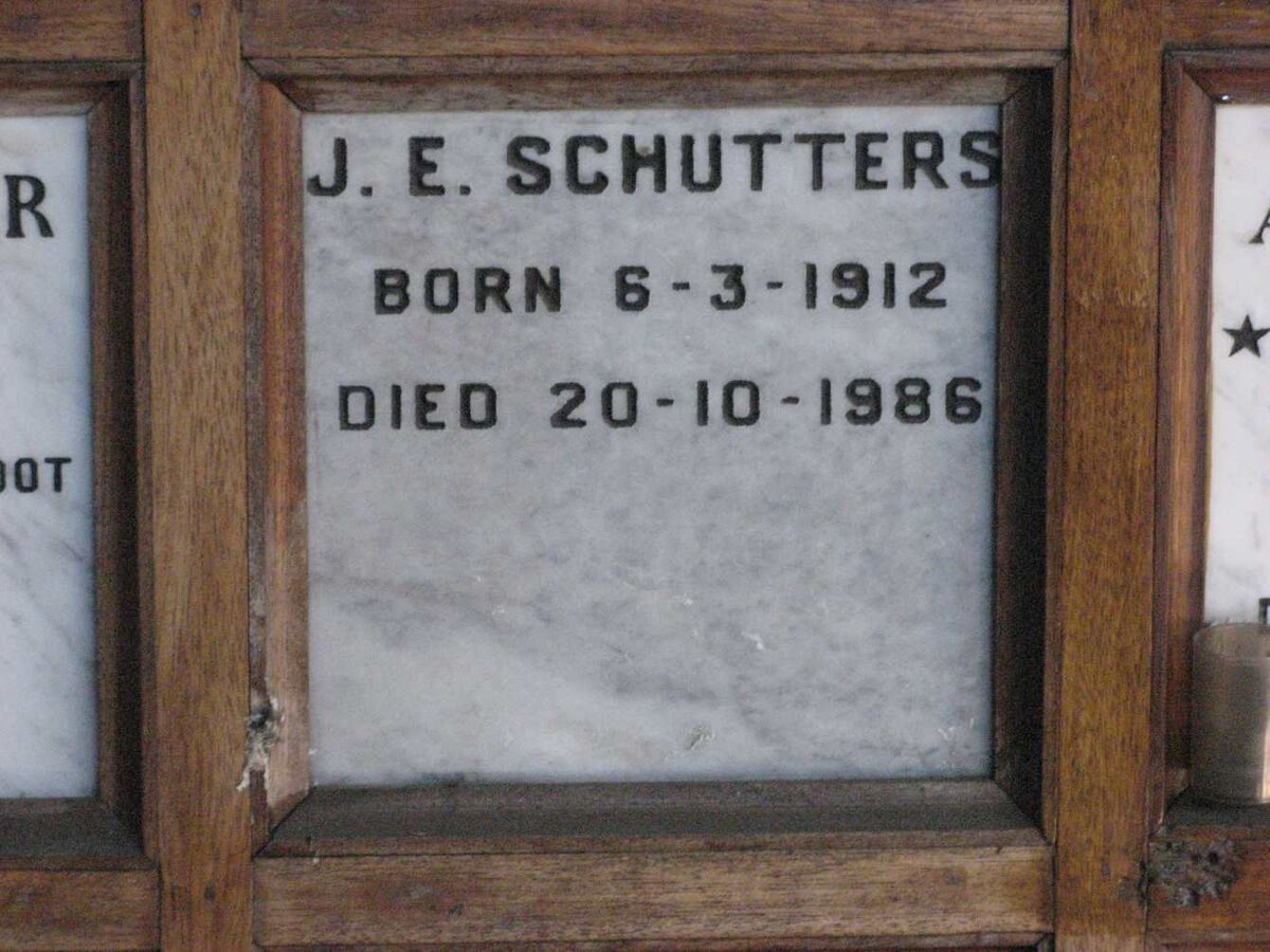 SCHUTTERS J.E. 1912-1986