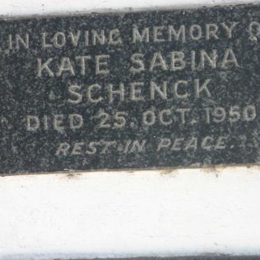 SCHENCK Kate Sabina -1950