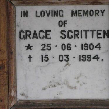 SCRITTEN Grace 1904-1994