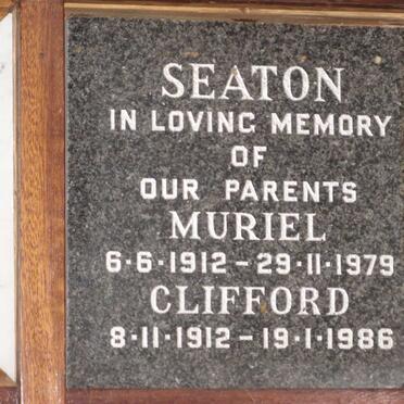 SEATON Clifford 1912-1986 &amp; Muriel 1912-1979