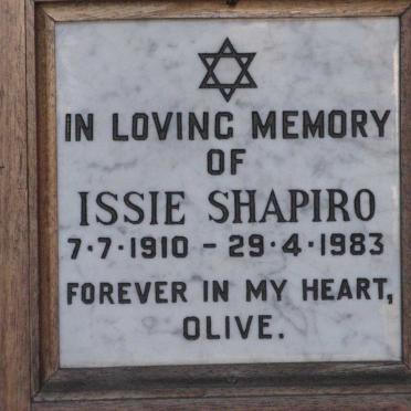 SHAPIRO Issie 1910-1983