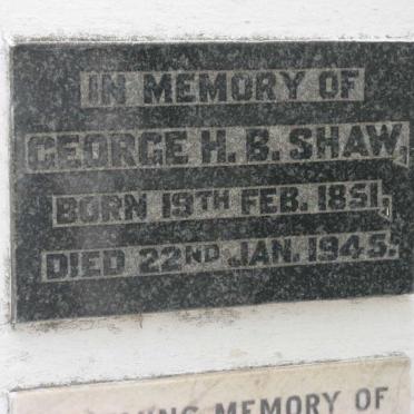 SHAW George H.B. 1851-1945