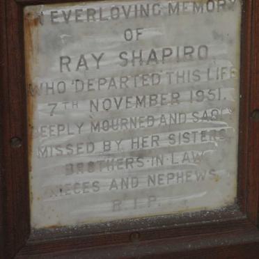 SHAPIRO Ray -1951